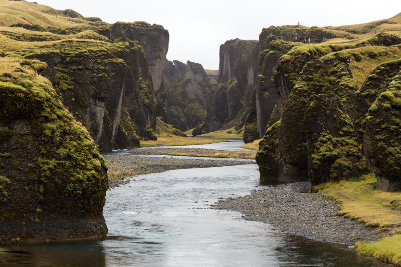 Professional vacation photoshoot in Fjaðrárgljúfur Canyon, Iceland