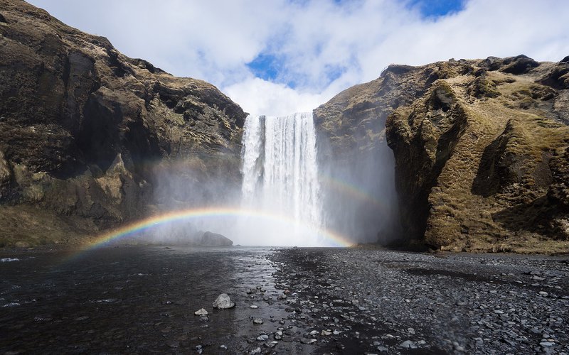 Boda en Skógafoss