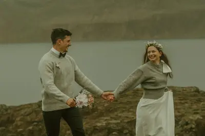 Elopement photoshoot on the Reykjanes Peninsula by Christine Q