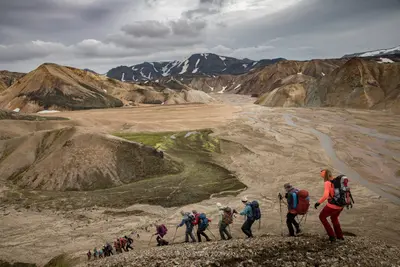 Friends Trip photoshoot in Landmannalaugar by Johann K