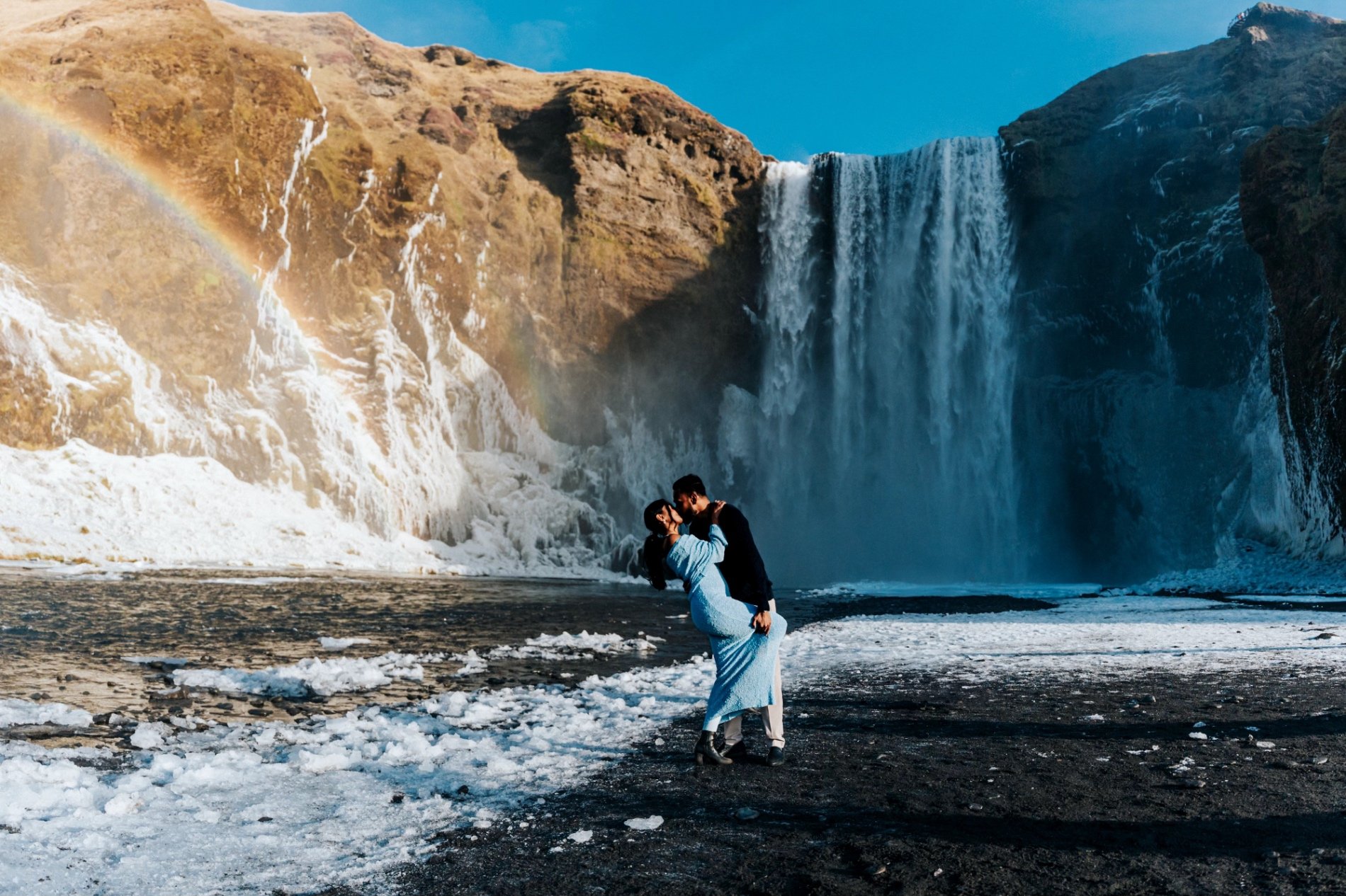 Fotografía en Skógafoss, Islandia
