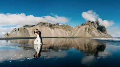 Wedding photoshoot in Vestrahorn & Stokksnes by Misha M